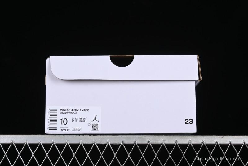 Nike Air Jordan 1 Mid Basketball Shoes in Space Gray - FJ3448-001