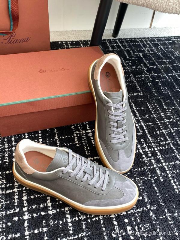2024 Unisex LP Grey Suede Leather Plimsolls MJ00320